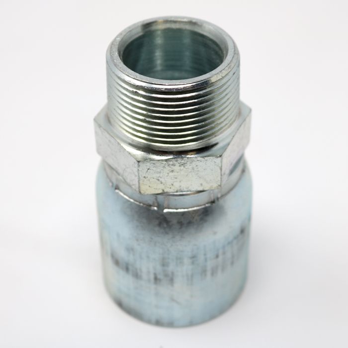 1 1/4 in Barb x 1 1/4 in MNPT - Steel with Zinc Coating