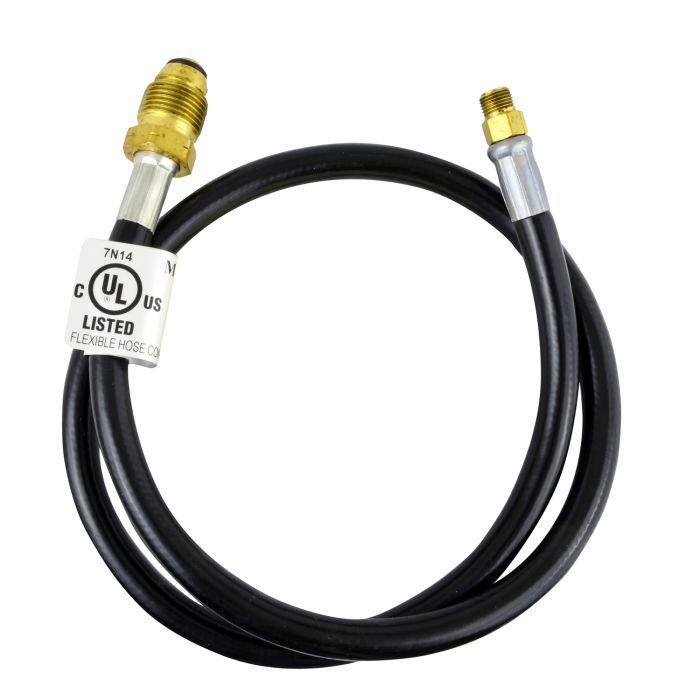 6ft Propane Hose Assembly (Excess Flow POL x 1/4in Male Inverted Flare) Bulk