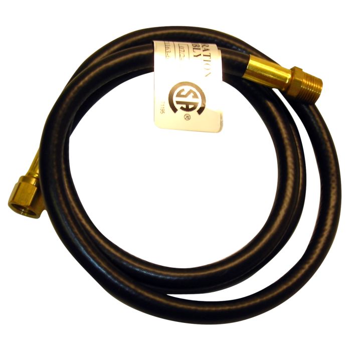12ft Propane Hose Assembly (3/8in Male Pipe Thread x 3/8in Female Flare) Bulk